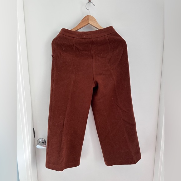 Rich Camel Color wide leg wool pants - Picture 3 of 3